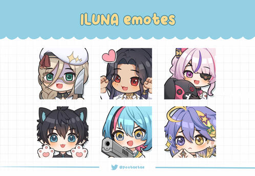 NijiEN - ILUNA Emotes
